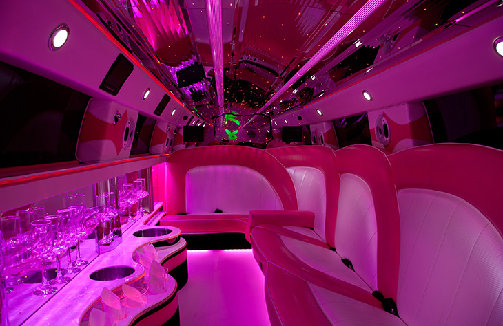 Pink Limo Hire Stafford